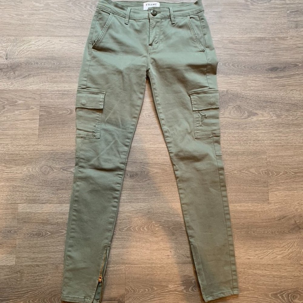 FRAME Platoon Cargo Skinny Jeans - SIZE 25 - Picture 3 of 7